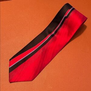 Puritan Red and Black Striped Men's Necktie